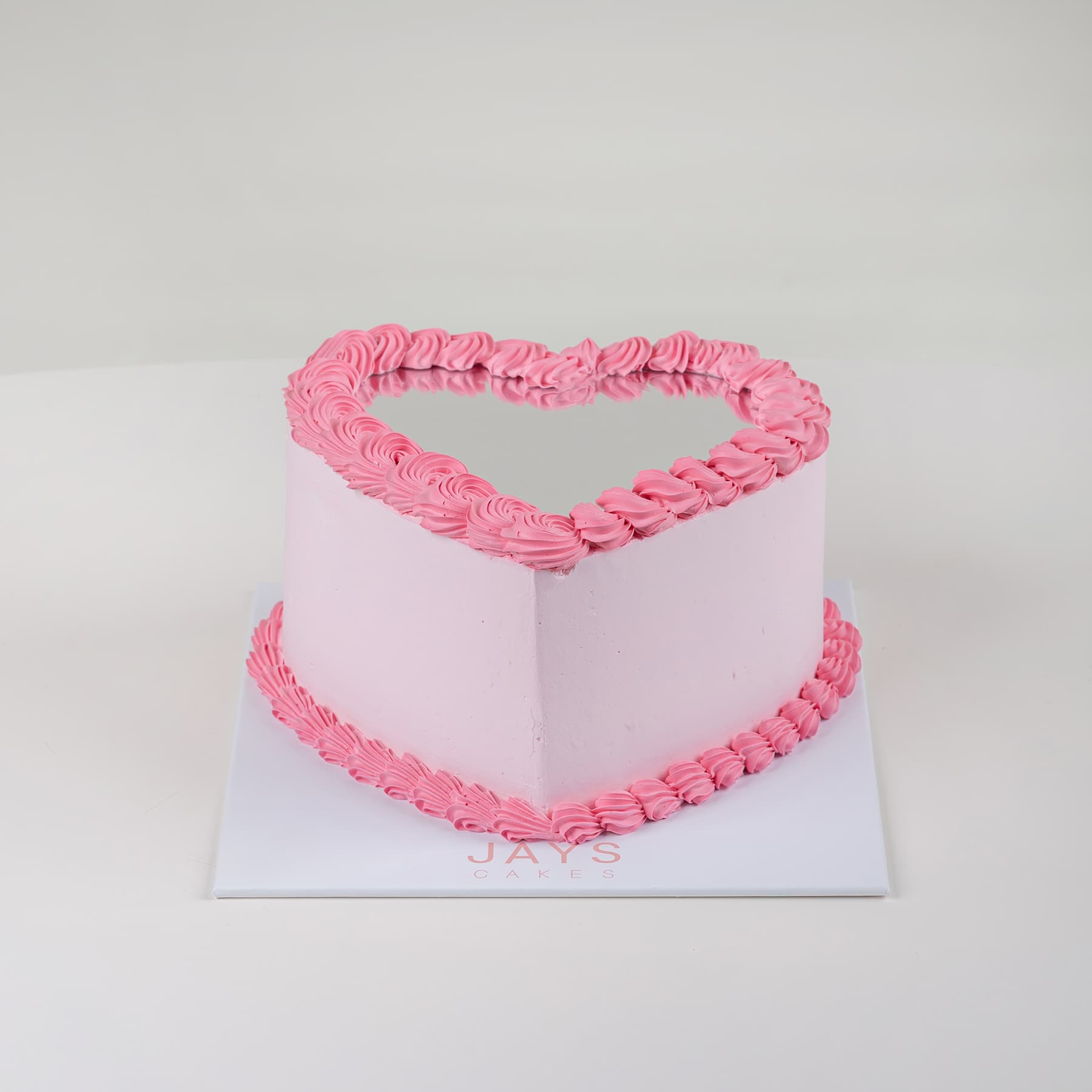 Mirror Cake - Pink Heart