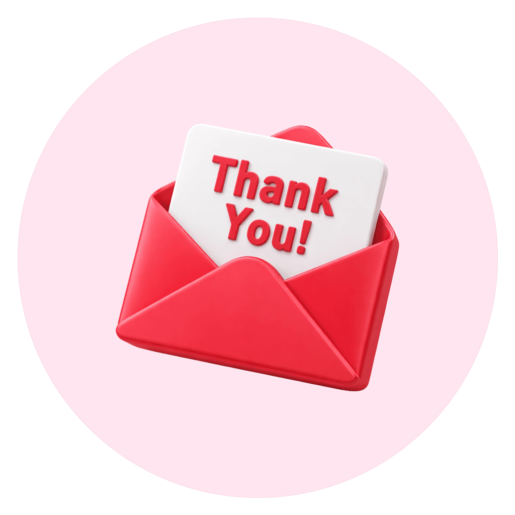 Visual representation of Thank you