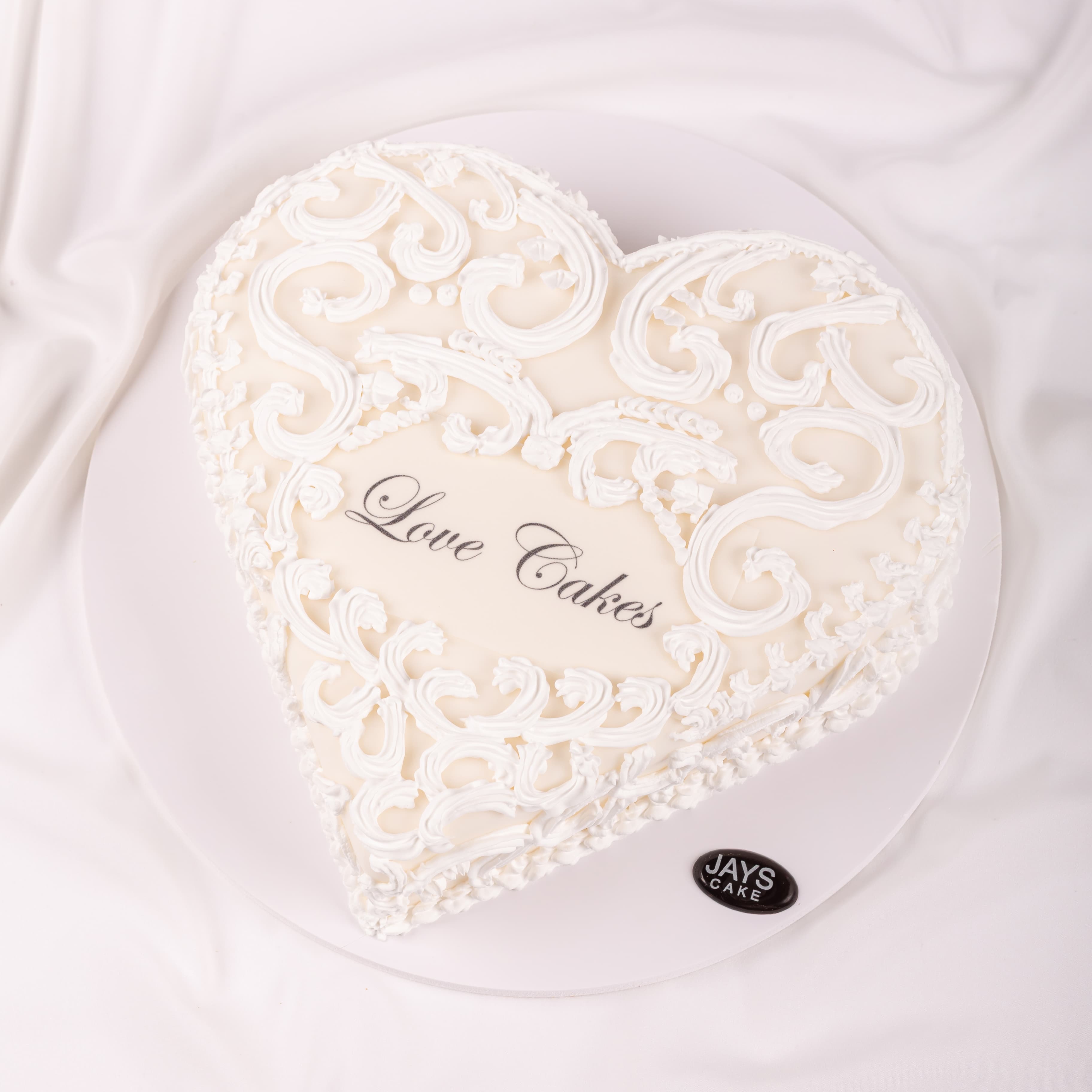 Lace Heart Cake