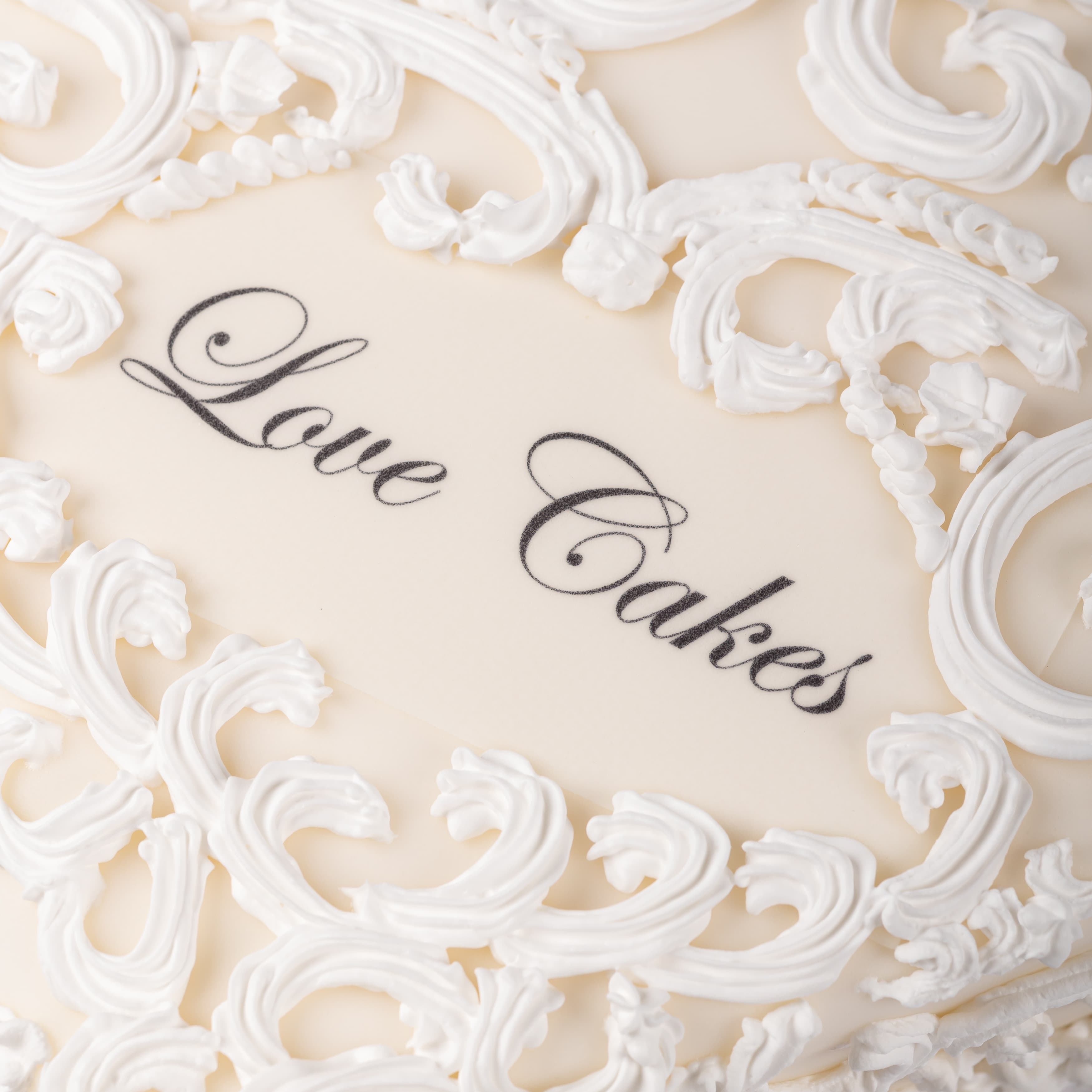 Lace Heart Cake