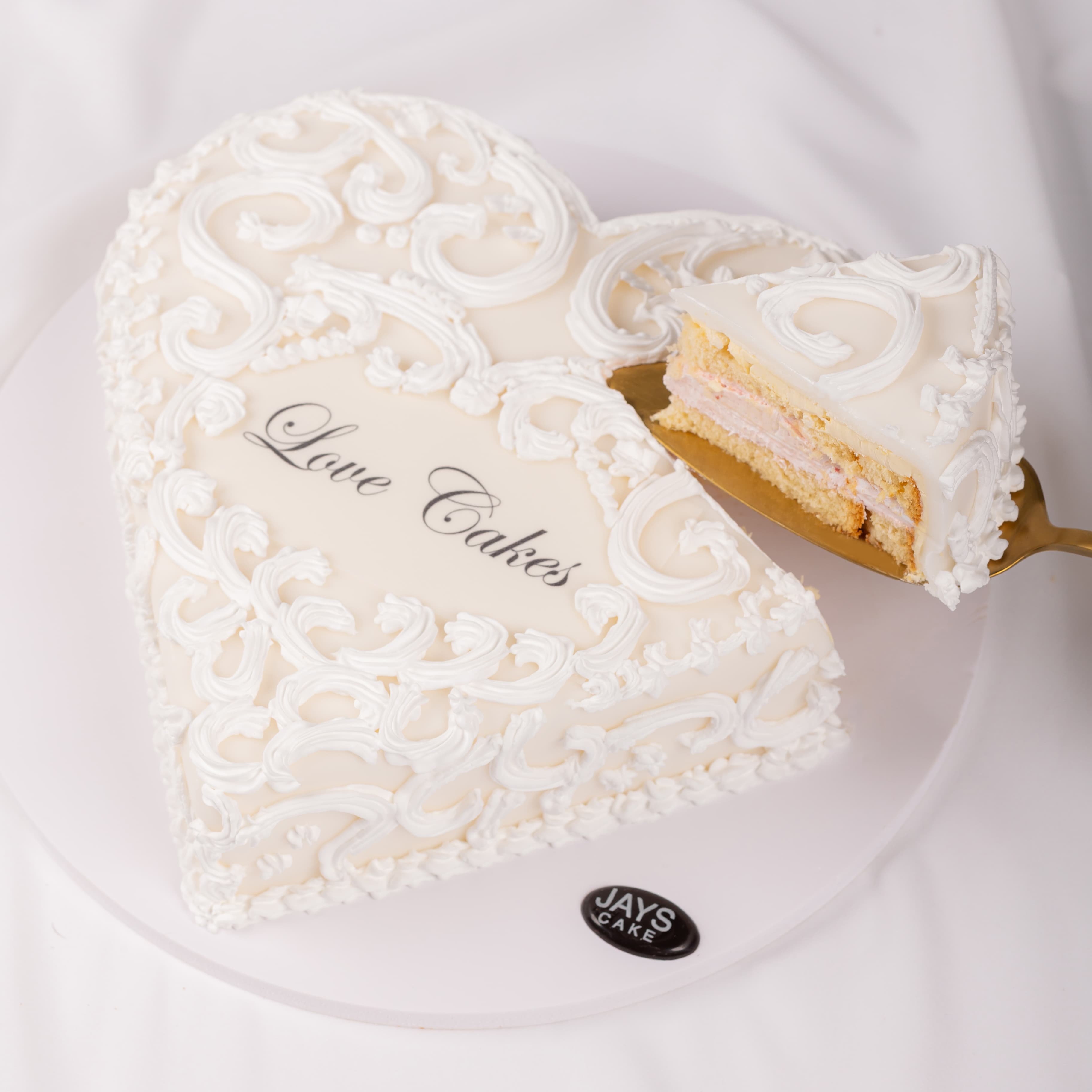 Lace Heart Cake