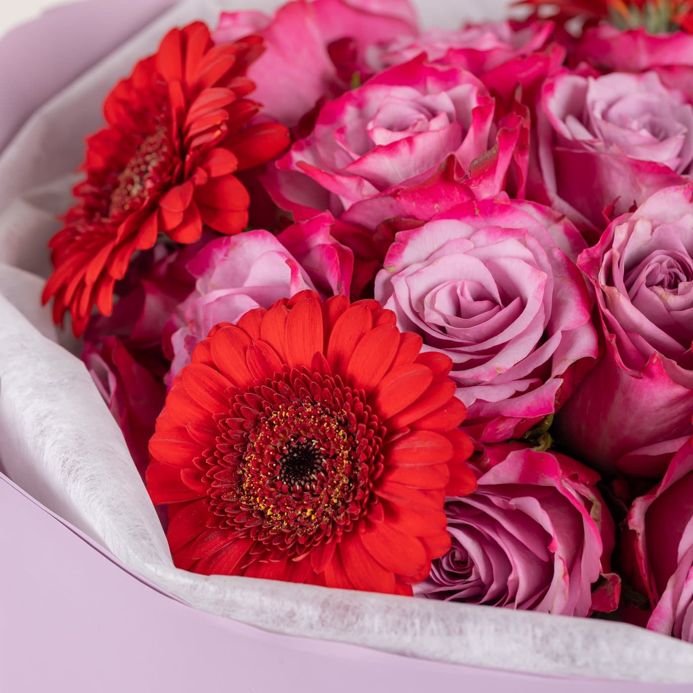 Red & Purple Elegant Flower Bouquet