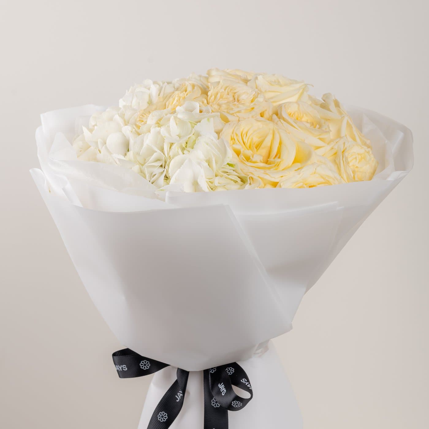 White & Peach Charm Floral Bouquet