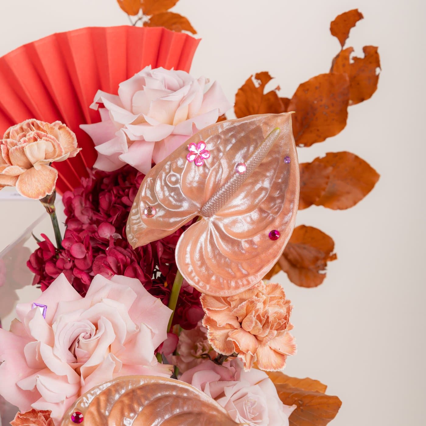 Autumn Blossom Cake and Flower Tray