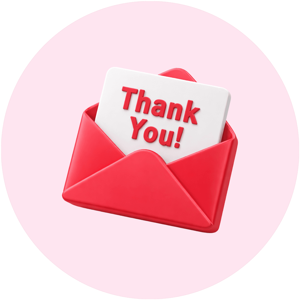 Visual representation of شكرًا لك