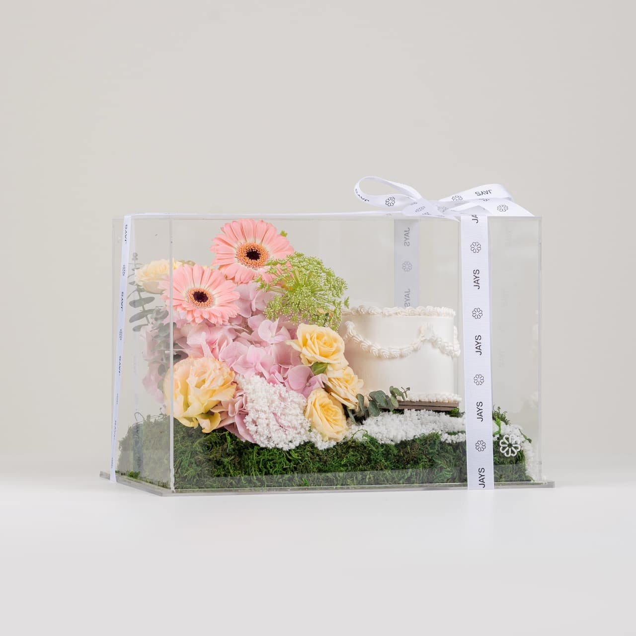 Joyful Peach Cake Box