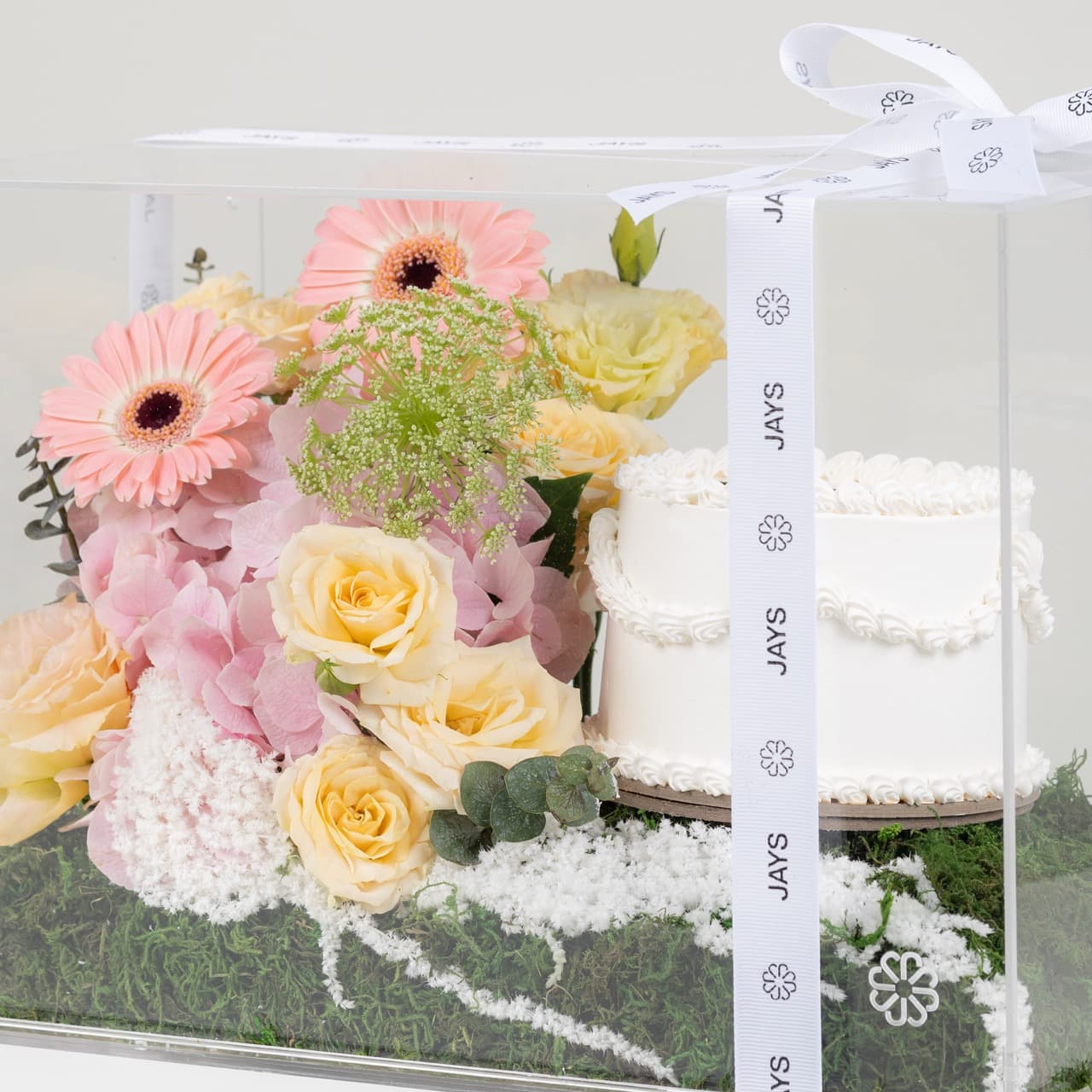 Joyful Peach Cake Box