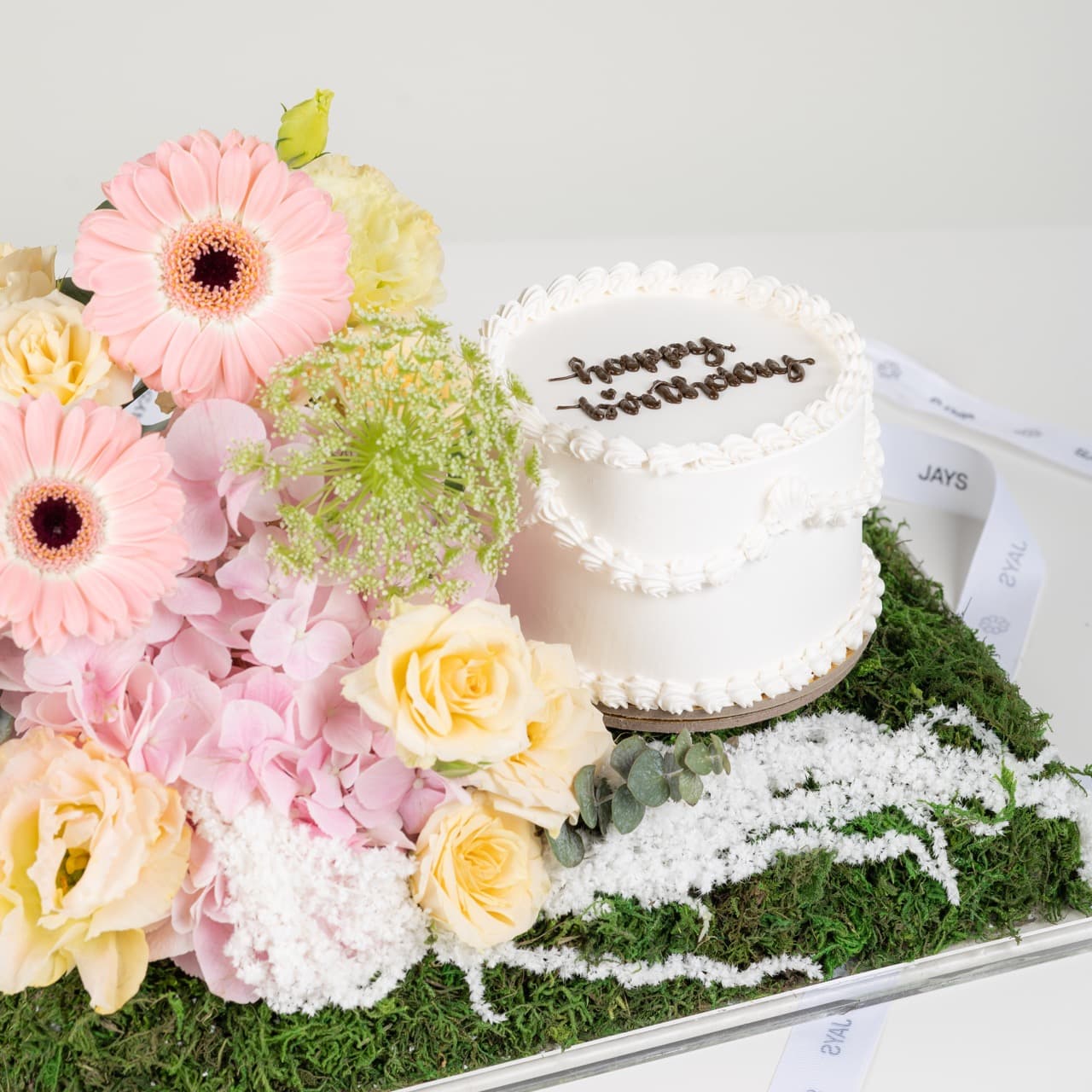 Joyful Peach Cake Box