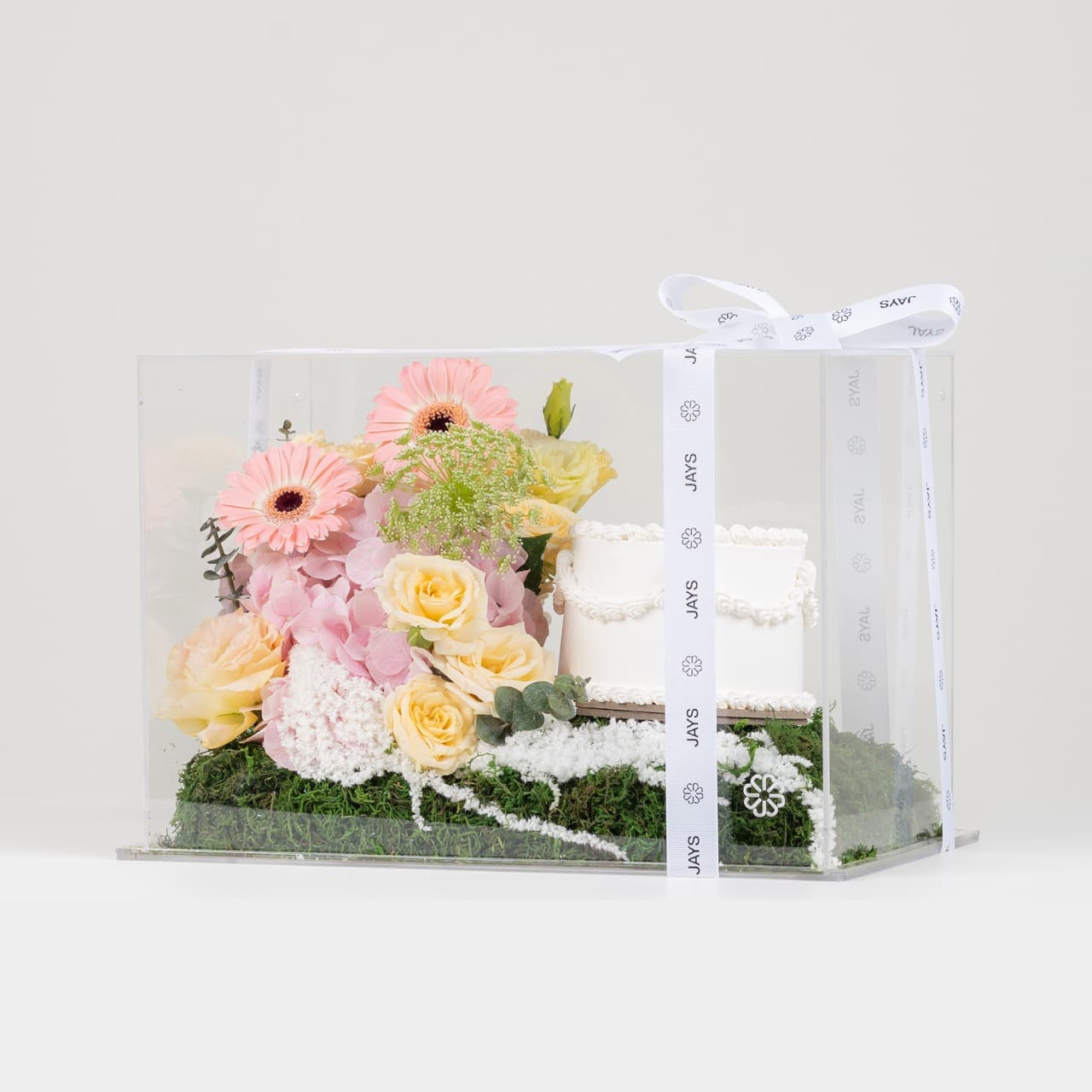 Joyful Peach Cake Box
