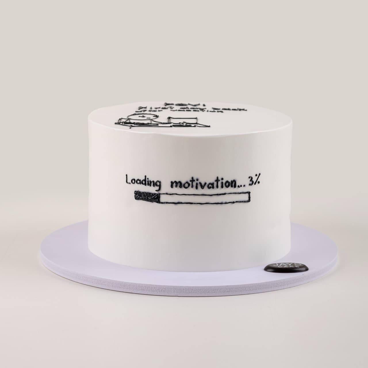 Back to Work Meme Cake