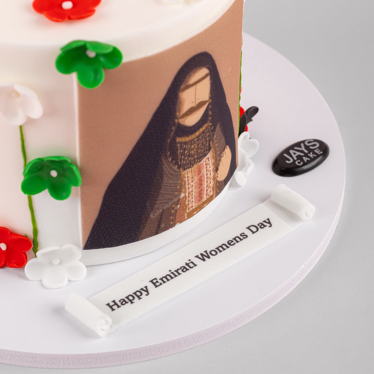 Emirati Women's Day Floral Cake